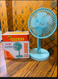 JOYKALY YG-712 Rechargeable Lithium Battery Strong Wind Portable Desk / Table Fan